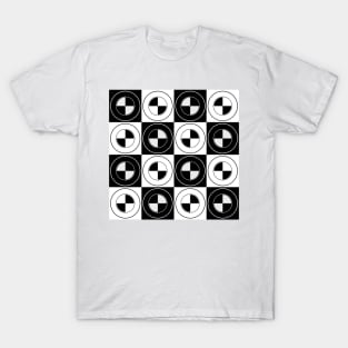 industrial monochrome design pattern T-Shirt